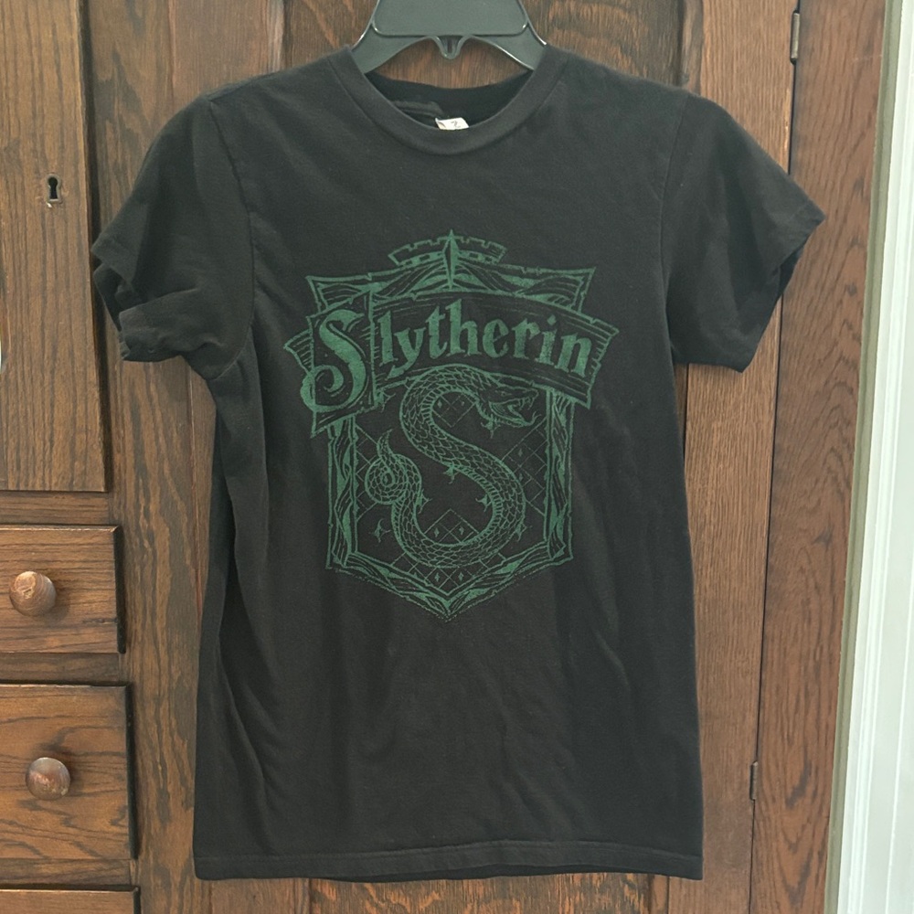 Slytherin Black Short Sleeve Tee